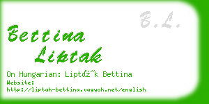 bettina liptak business card